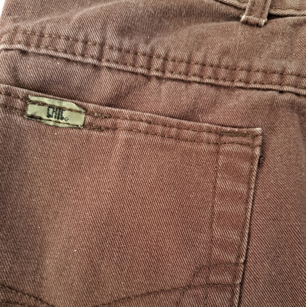 Chic ladies vintage jeans size 10 tall. Made in USA  machine washable.  Dark bro